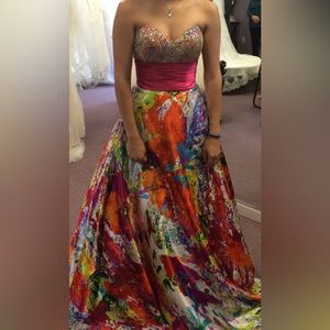 Rainbow prom dress